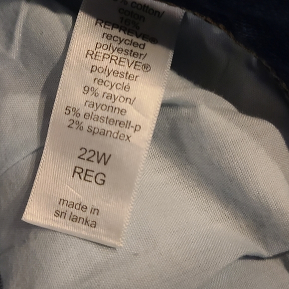 NWT EDGELY jeans, 22w - Picture 3 of 4